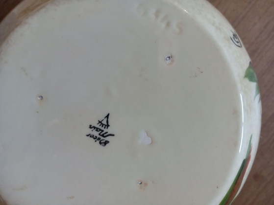 Signierte Tess Vallauris Salatschüssel 1960 – Geschirr, Keramik (photo 4 of 6)