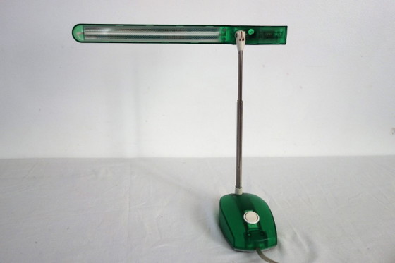 Microlight Grüne Schreibtischlampe von Ernesto Gismondi für Artemide 90er, Tischlampen, Kunststoff, Metall (Foto 6 von 13)