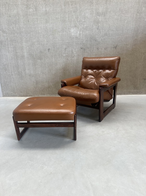 Image 1 of Set/2 Poltrone Lounge Coja Culemborg Cognac anni '70