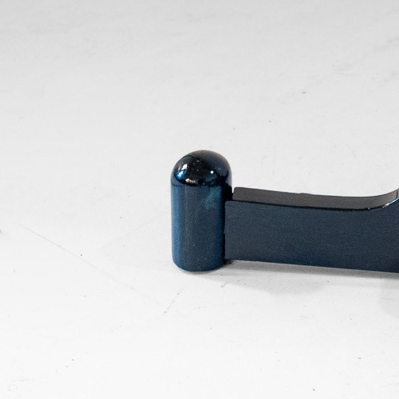 Image 1 of 1x Italienische Moderne Garderobe aus dunkelgrün glasiertem Holz aus den 1970er Jahren