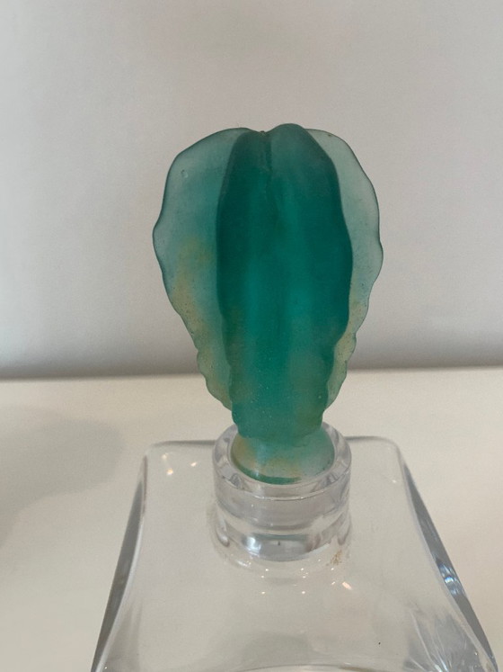 Image 1 of RARE : Carafe Daum France « Cactus » – Design Hilton McConnico
