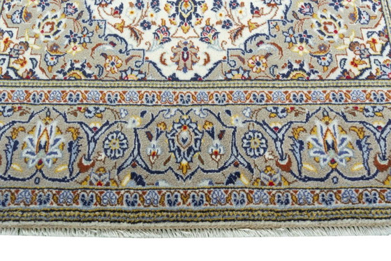 Image 1 of Kashan oosters tapijt - Handgeknoopt van fijne kurkwol - 226 x 140 cm