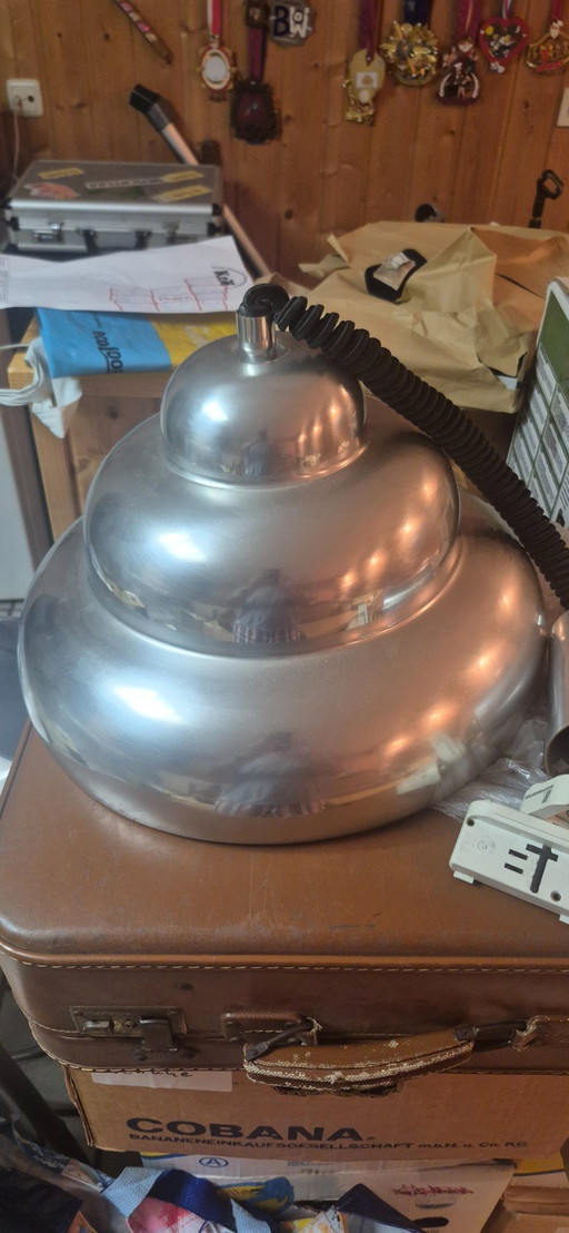 Hanglamp "Shiro" van geanodiseerd aluminium, ontworpen rond 1972 door Ingo Maurer. – plafondlampen (photo 2 of 5)