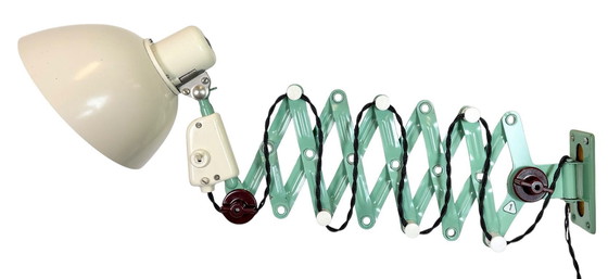 Image 1 of Industrial East German Scissor Lamp from VEB Zweckleuchtenbau Dresden, 1950s