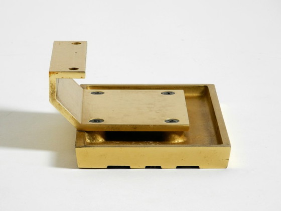 Image 1 of Very beautiful 1960s Space Age abstract design door handle made of brass-plated cast aluminum