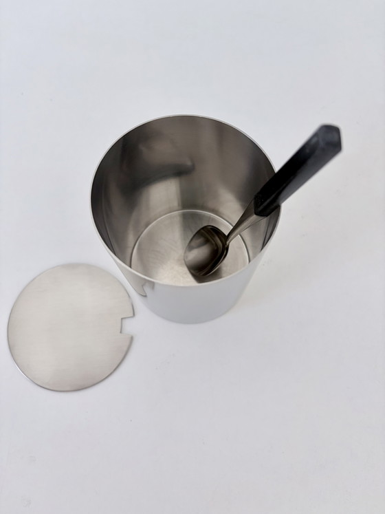 Pot à Confiture Stelton par Arne Jacobsen. – Art de la table, Plastic, rvs (photo 5 of 19)