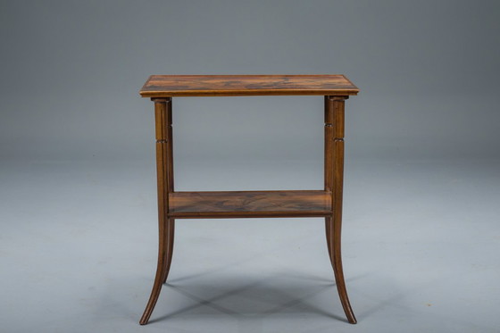 Image 1 of Mesa de marquetería Art Nouveau francesa de Emile Galle, 1900