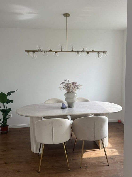 Image 1 of Adora ovale eettafel van marmer