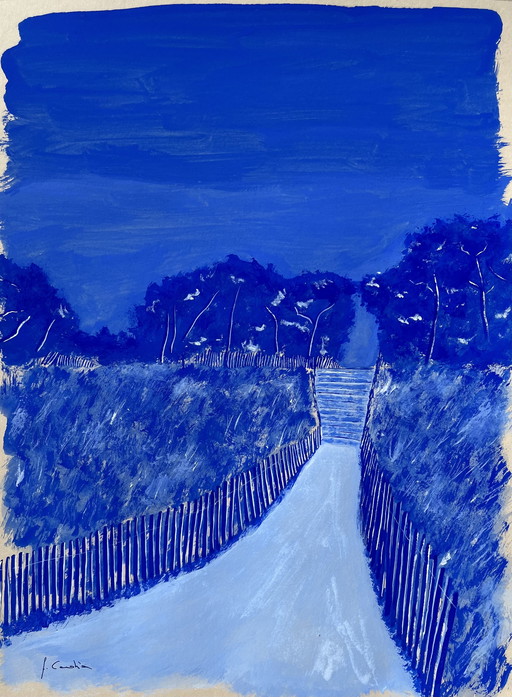 Gouache sobre papel, 40x30cm, enmarcado.