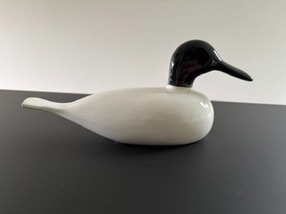 Image 1 of Vintage Scandinavian ceramic duck – stylized design – 32 cm