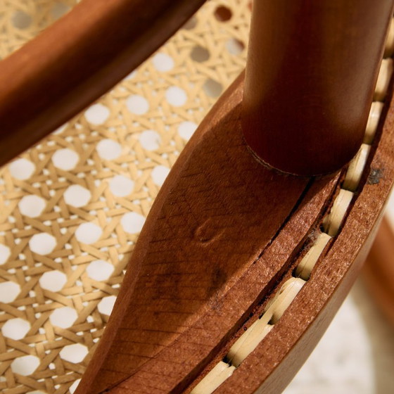 Image 1 of Sillón MK10770 de haya y ratán