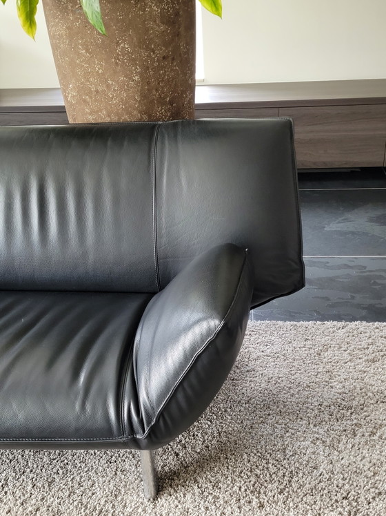 Leolux Tango 2-Seater Sofa Black Leather – 2 seaters (photo 5 of 5)