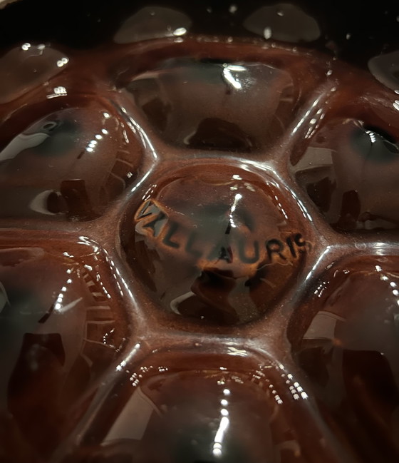 Image 1 of Large Vintage Oyster Bowl - Vallauris - Ceramic - 1960s - Marked