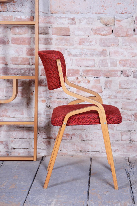 Ensemble de dix chaises originales de style Mid-Century, par Ludvik Volak, en érable, République tchèque, (photo 15 of 16)