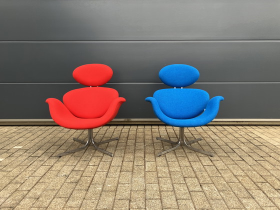 Image 1 of 2x Artifort Big Tulip 1e Editie 1958 Pierre Paulin Onberispelijke Nieuwstaat!!