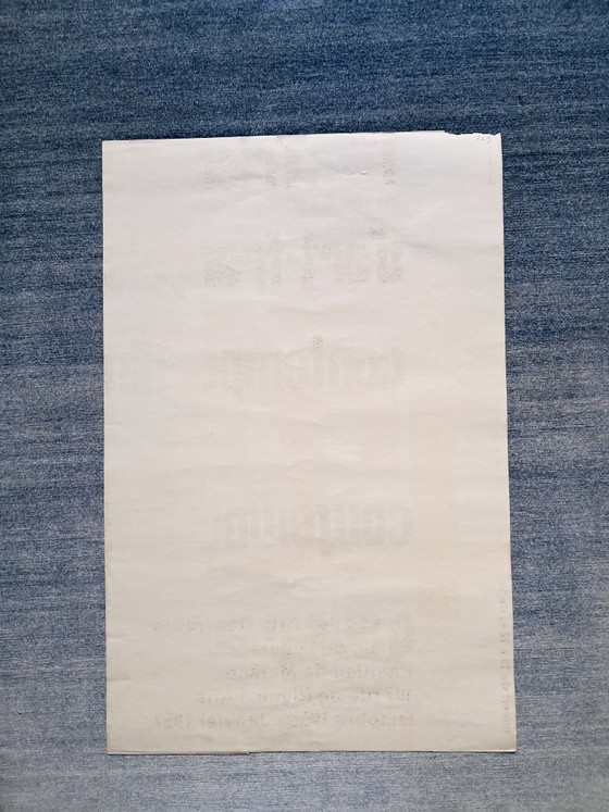 Image 1 of Originele poster voor de 1e Triënnale voor Hedendaagse Franse Kunst, Musée des Arts Décoratifs, Parijs, 1956.
