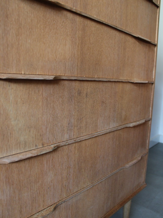 Image 1 of Vintage Deense Ladekast in Eiken door Ejsing, Tallboy