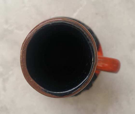 Image 1 of Orange Fat Lava vase by C.J Kreutz model 219 1960s 