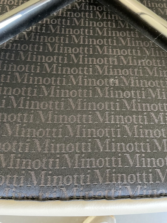 Sedie da pranzo Minotti (6x) Manet – Leather, Metal (photo 5 of 6)