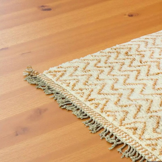Ecru Berber Teppich mit geometrischen Mustern, 250cm x 150cm – Teppiche & Läufer, Wool (photo 8 of 10)