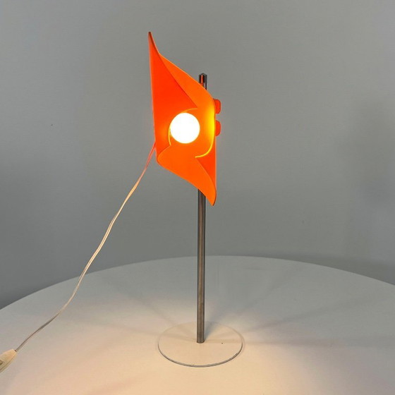 Image 1 of Orange Space Age Adjustable Desk Lamp, 1970s