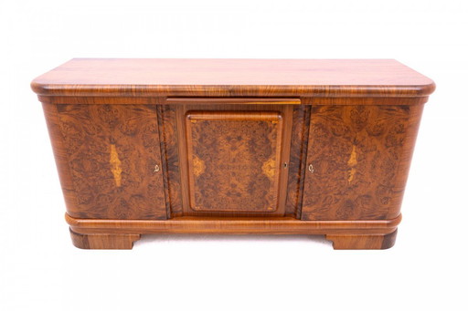 Grande commode Art déco, Pologne, années 1940