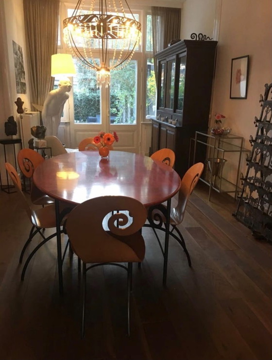 Image 1 of Maroeska Metz dining table with 6 chairs