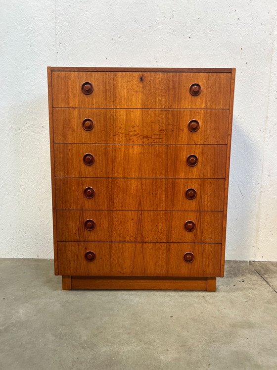 Commode Vintage en Teck, SMI Suède Années 1970 – Bois, Scandinavian (photo 2 of 11)