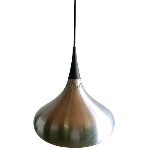 Vintage "Orient" pendant lamp in chrome metal by Jo Hammerborg for Fog et Morup, Denmark 1960