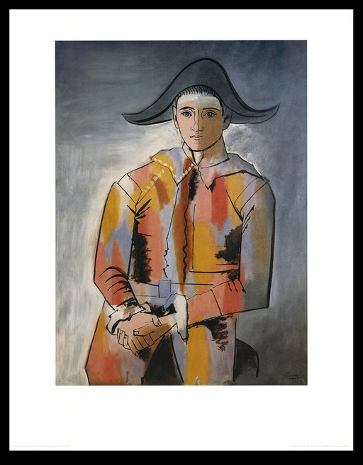 Picasso, Pablo - Arlequin, Les Mains Croisees - Art print