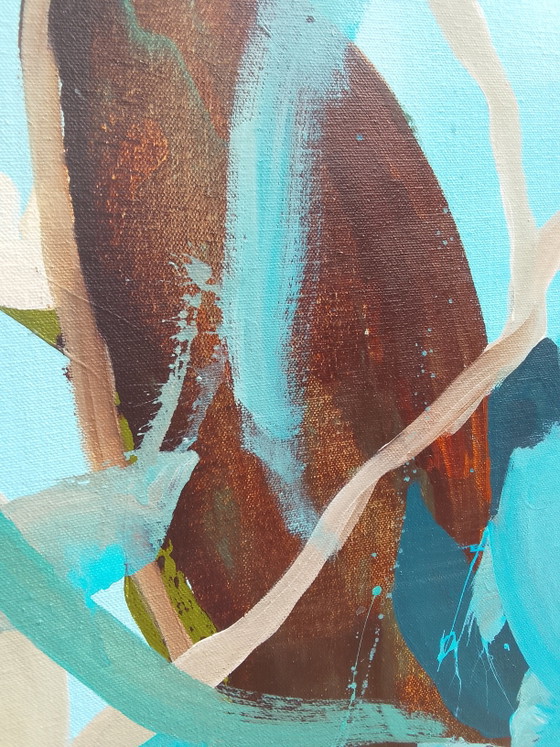 Acrylverfschilderij #Flora 100x100cm – joart, Schilderijen & Tekeningen, Canvas (photo 9 of 15)