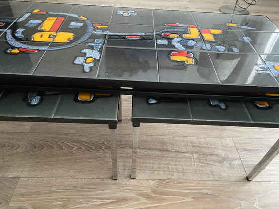 Image 1 of Tavolino da caffè Adri Belarti incl. 2 tavolini laterali