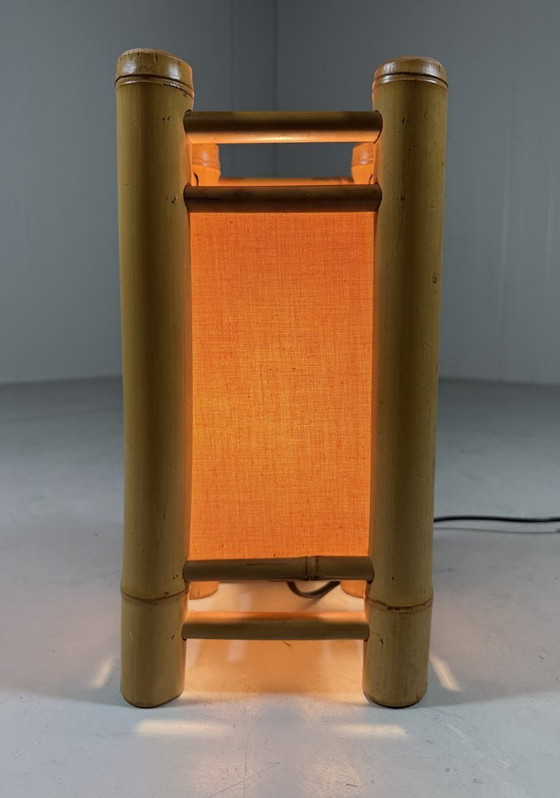 Image 1 of Rattan table lamp 1970s