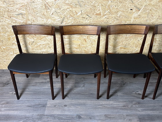 Image 1 of 6x Henry Rosengren Hansen Modelo 39 sillas de comedor Brande industria del mueble palo de rosa