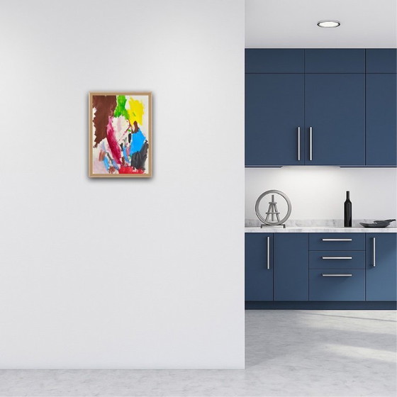 Image 1 of Gouache op natuurpapier. Formaat 30x40cm.