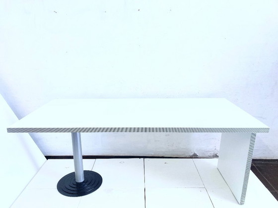 Image 1 of Großer 80er Jahre Schreibtisch Modell Kroma Design Antonia Astori für Driade