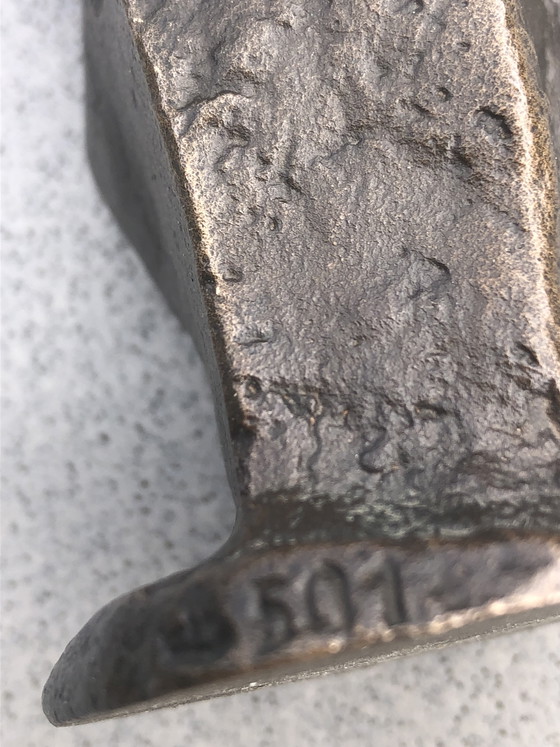 Image 1 of Bronzen beeldje moeder en kind