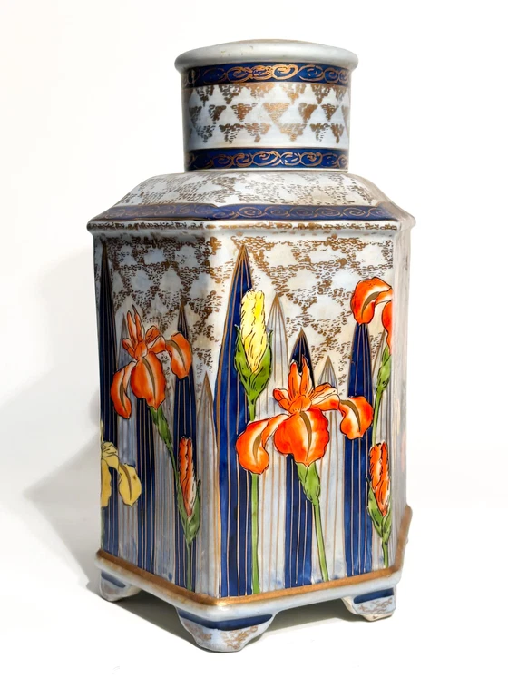 Art Nouveau Potiche Vase in Hand-Painted Italian Ceramic, 1920s (photo 12 of 12)