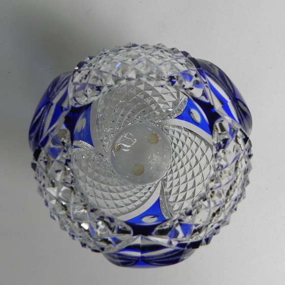 Image 1 of VSL Val Saint Lambert vase by Xavier Crespo, signed number 136-180