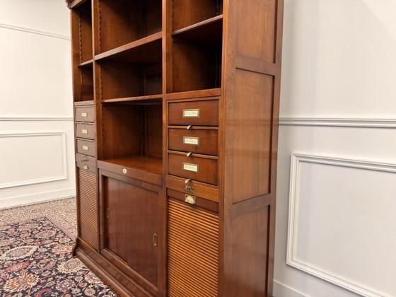 Italian Classic Assi D'Asolo Bookcase – Wood, Brass (photo 12 of 21)