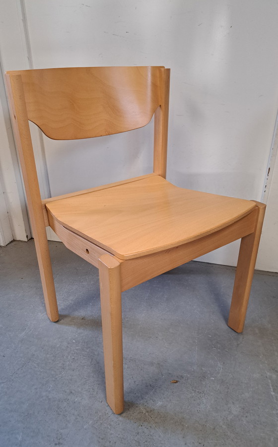 Image 1 of 6 sedie di design danese, impilabili.