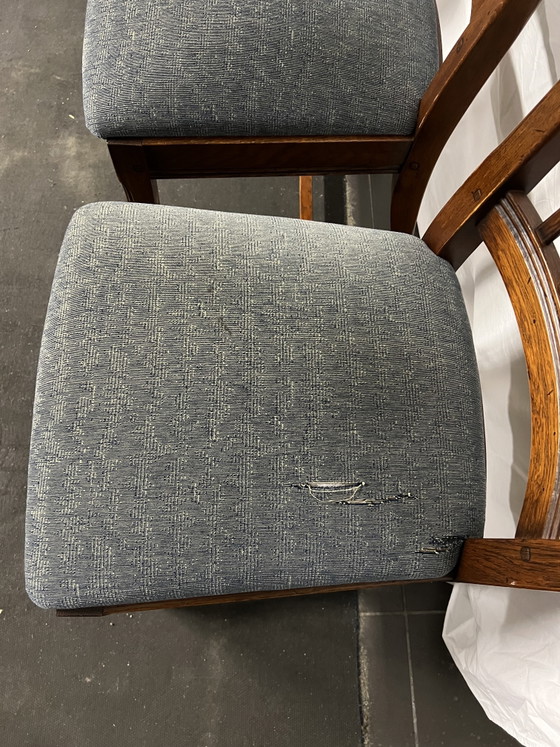 Image 1 of 4 Bannink Art Nouveau Schuitema dining chairs