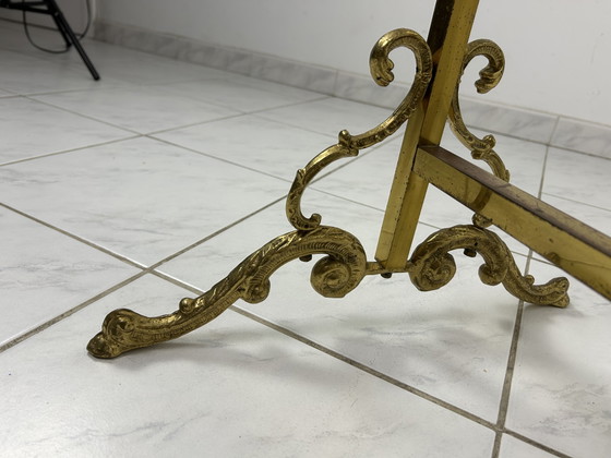 Image 1 of Vintage Hollywood Regency freestanding coat rack brass