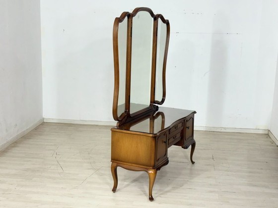 Image 1 of Chippendale kaptafel / vintage ladekast / dressoir / kaptafel / slaapkamerkast