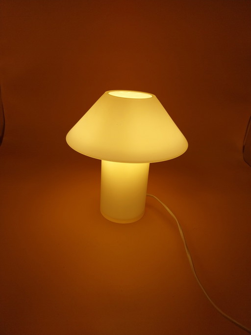 1 x Hala Zeist mushroom glass table lamp 1980s