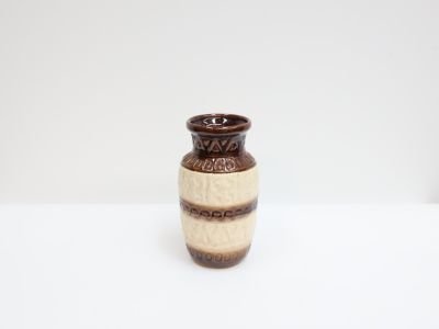 Vintage vase / ceramic / cream brown green / West Germany 92-17 (photo 5 of 5)