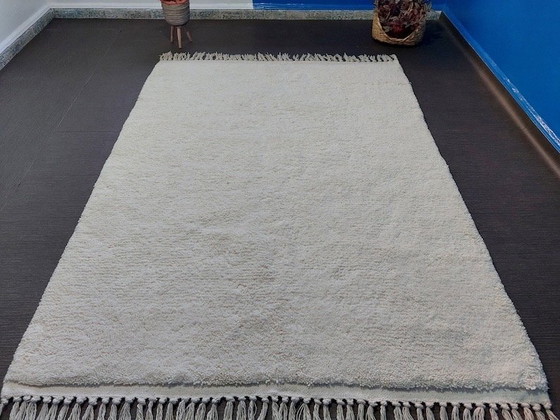 Image 1 of Tapis berbère blanche traditionnelle 200x300 cm