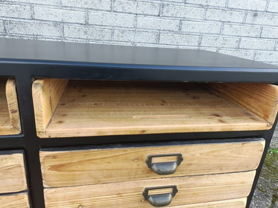 Dutchbone Sideboard Sol, Holz, Schwarz (Foto 14 von 15)