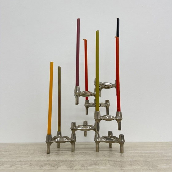 Image 1 of Grand chandelier XL de Fritz Nagel et Ceasar Stoffi, fabriqué par BMF dans les années 1960.