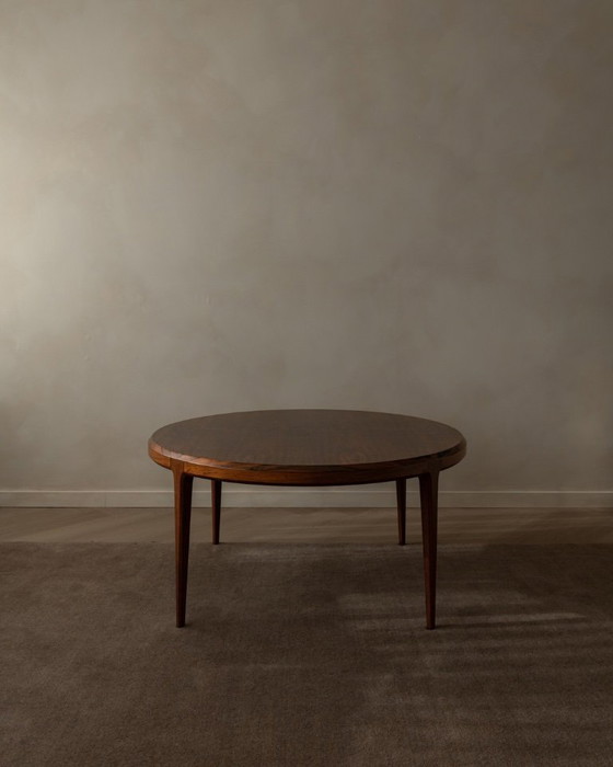 Image 1 of Vintage Rosewood Coffee Table (Model 283) by Johannes Andersen for CFC Silkeborg | Danish Modern Round Table